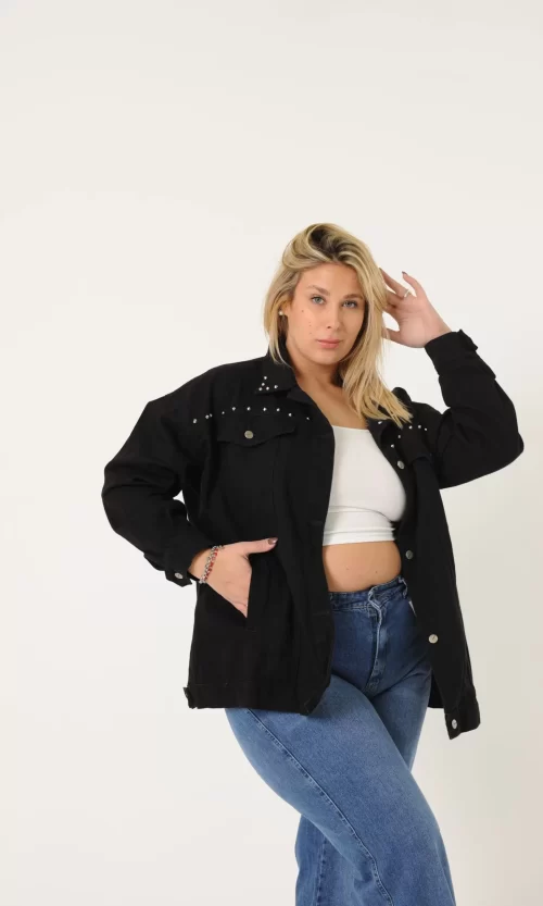 CAMPERA PETIT CON TACHAS rigido