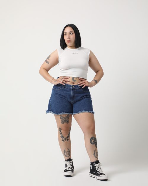 SHORT BLOSSOM CON RUEDO DEFLECADO rigido