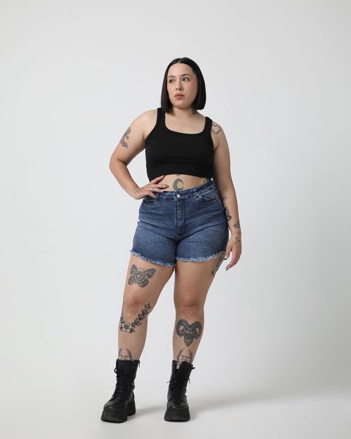 SHORT CON FLECOS BORNEO elastizado