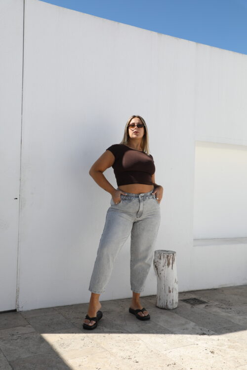 Alternative view of PANTALON BAGGY CINDY rigido