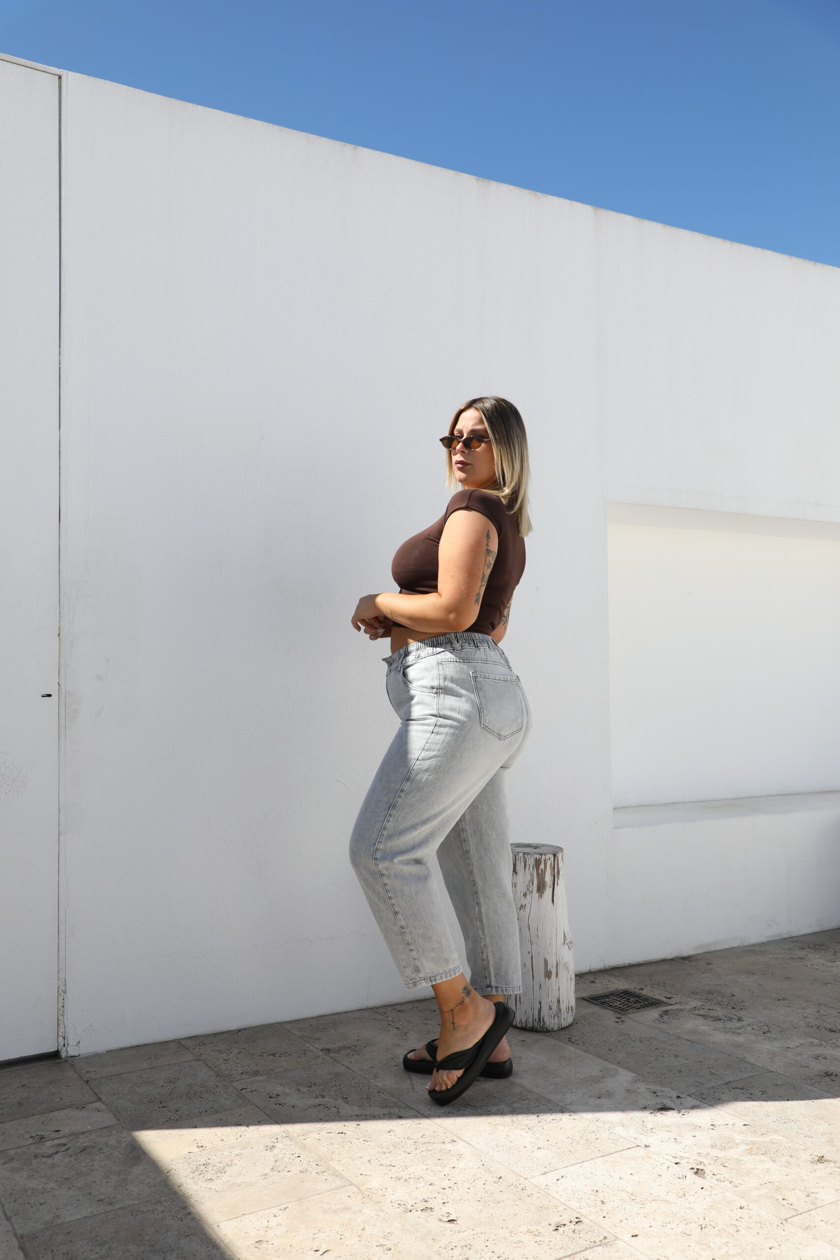 PANTALON BAGGY CINDY rigido - Imagen 3
