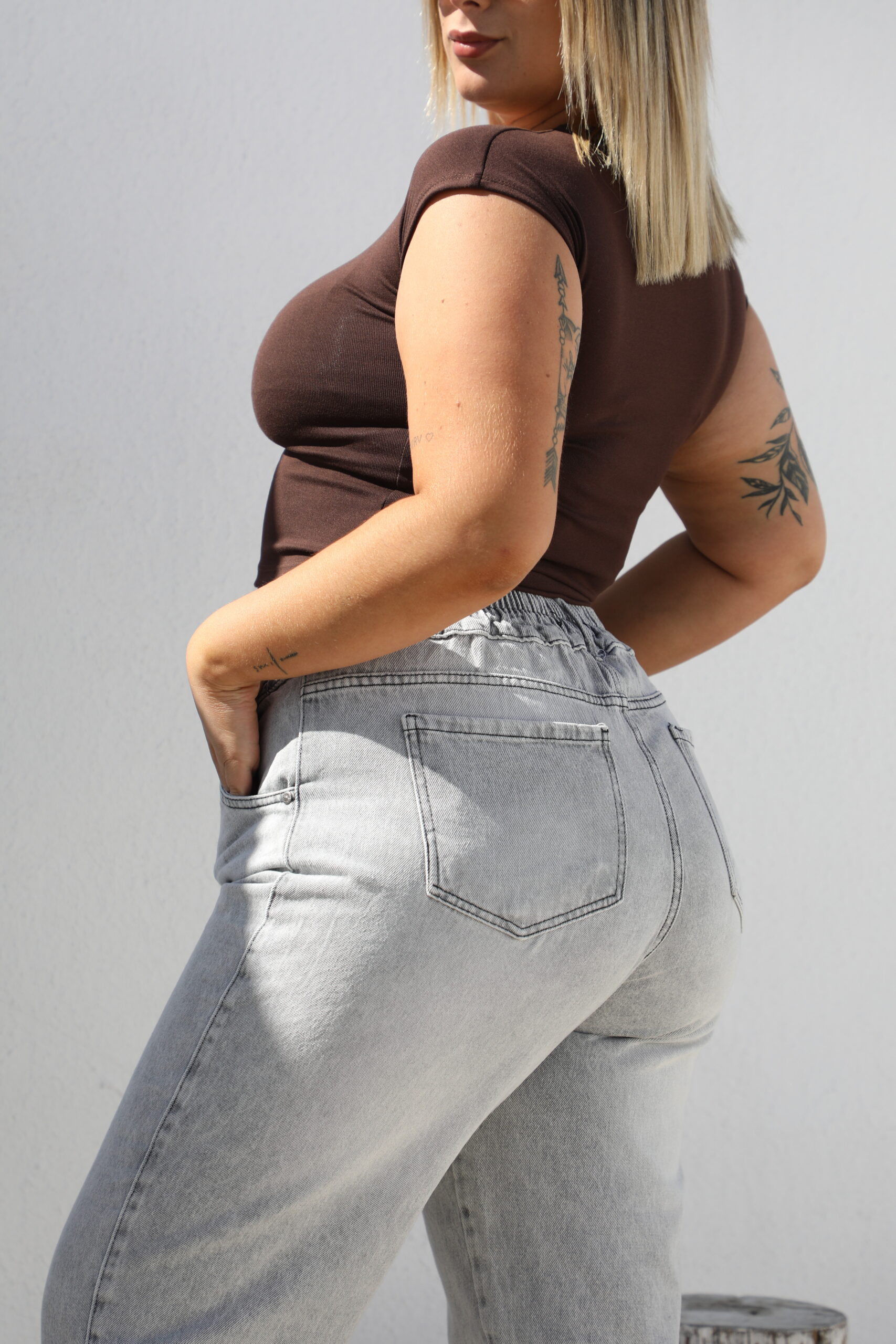 PANTALON BAGGY CINDY rigido - Imagen 7