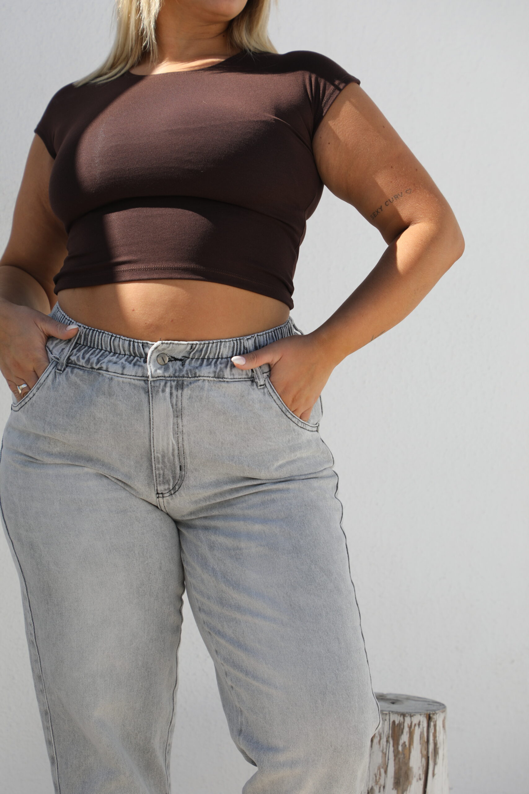 PANTALON BAGGY CINDY rigido - Imagen 6