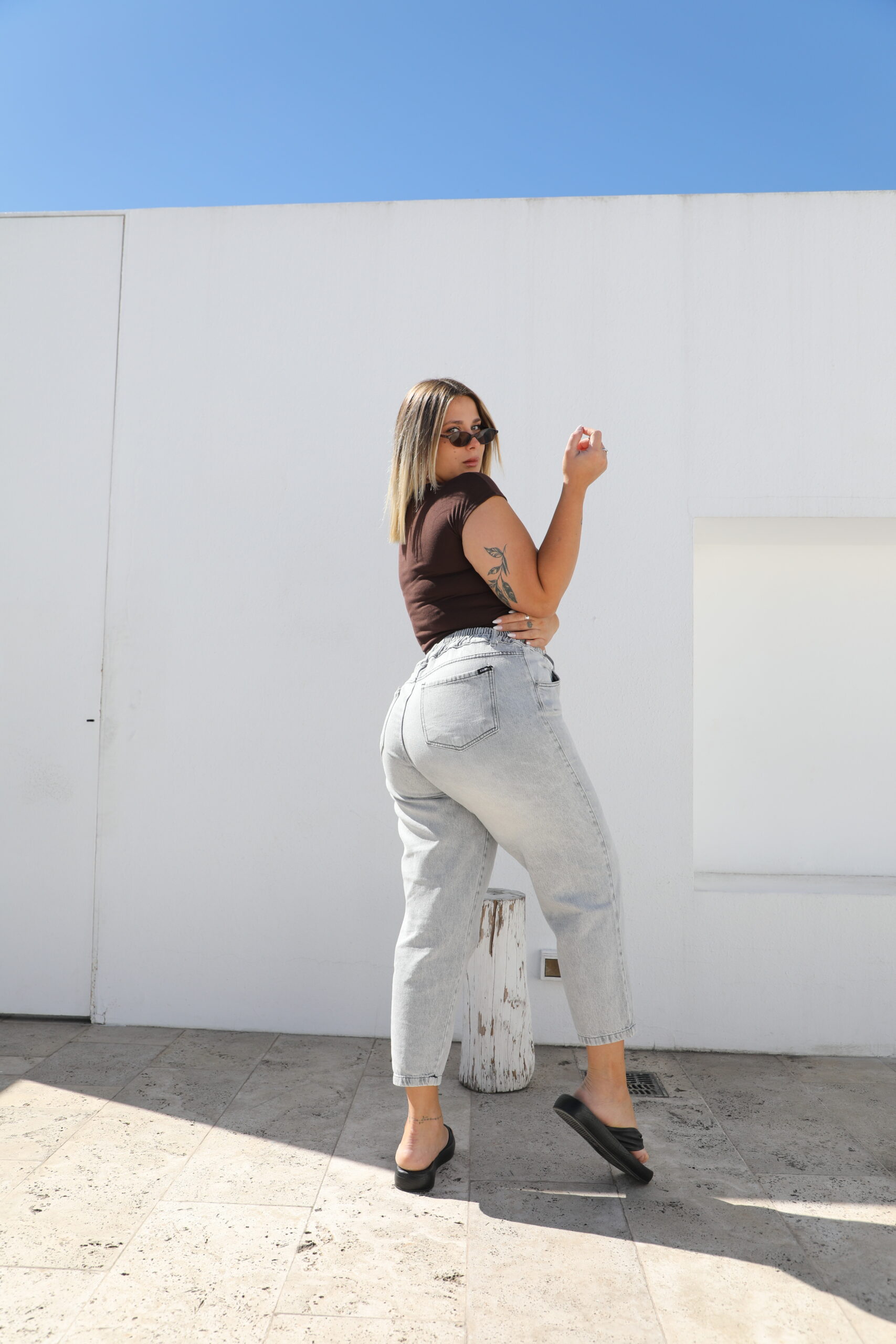 PANTALON BAGGY CINDY rigido - Imagen 5