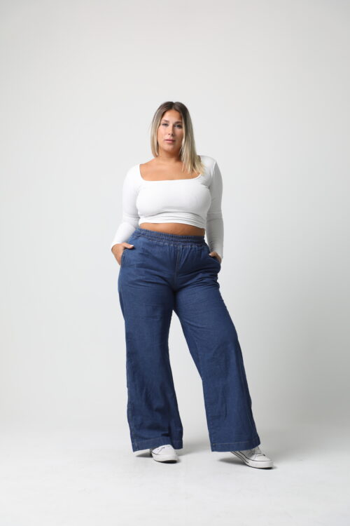 Alternative view of WIDE LEG PIJAMERO ANT rigido