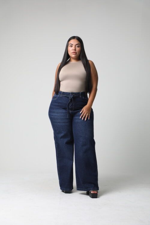 WIDE LEG TULUS CON CINTO rigido