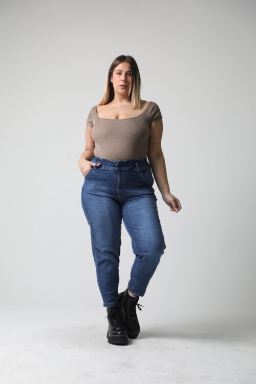 JEAN BAGGY TERRA elastizado