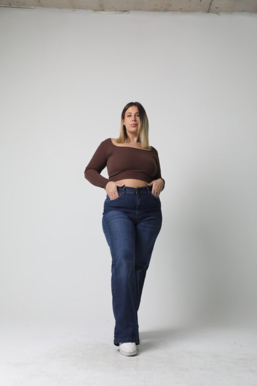 Alternative view of WIDE LEG HENRY 1/2 ELASTICO elastizado