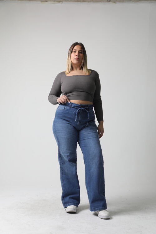 Alternative view of WIDE LEG GEORGIA CON TIRAS elastizado