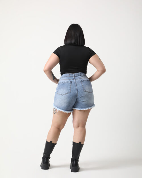 Alternative view of SHORT MILLA DEFLECADO rigido